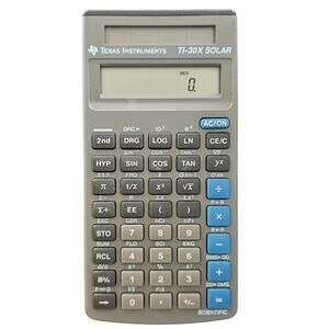 Vintage Texas Instruments TI-30X Solar Scientific Calculator  - Tested + Works